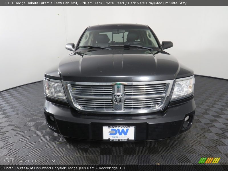 Brilliant Black Crystal Pearl / Dark Slate Gray/Medium Slate Gray 2011 Dodge Dakota Laramie Crew Cab 4x4