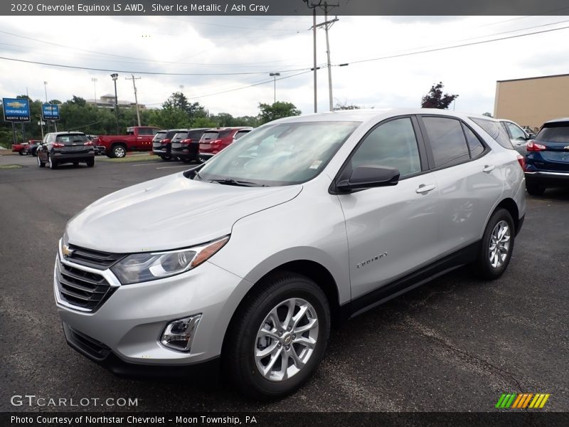 Silver Ice Metallic / Ash Gray 2020 Chevrolet Equinox LS AWD