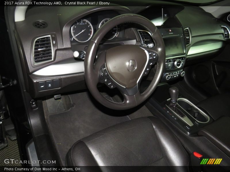 Crystal Black Pearl / Ebony 2017 Acura RDX Technology AWD