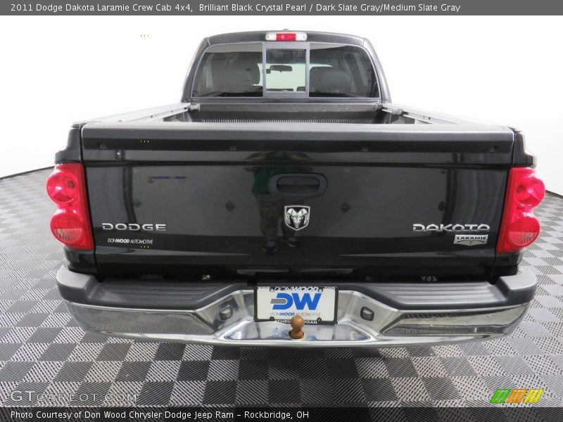 Brilliant Black Crystal Pearl / Dark Slate Gray/Medium Slate Gray 2011 Dodge Dakota Laramie Crew Cab 4x4