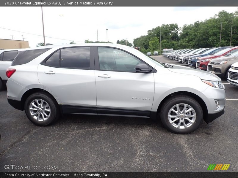 Silver Ice Metallic / Ash Gray 2020 Chevrolet Equinox LS AWD