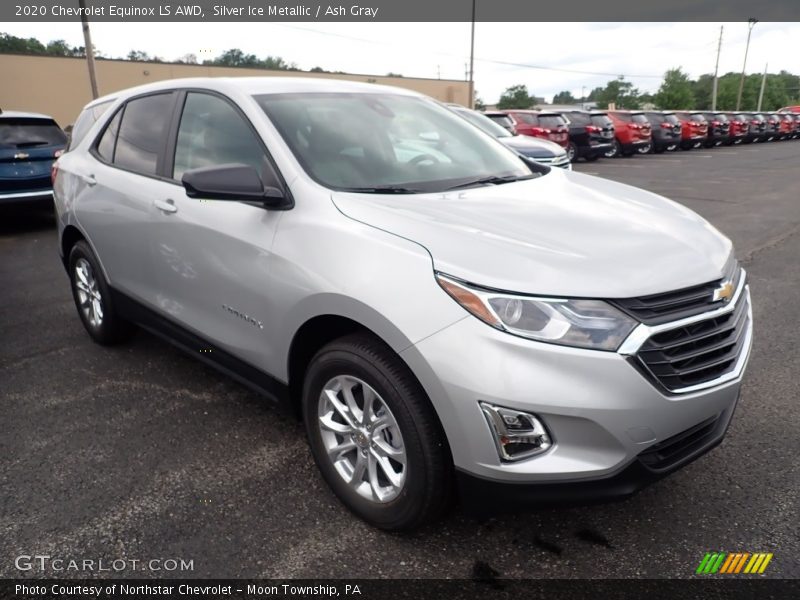 Silver Ice Metallic / Ash Gray 2020 Chevrolet Equinox LS AWD