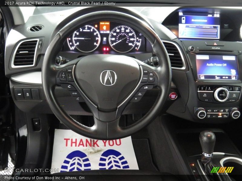 Crystal Black Pearl / Ebony 2017 Acura RDX Technology AWD