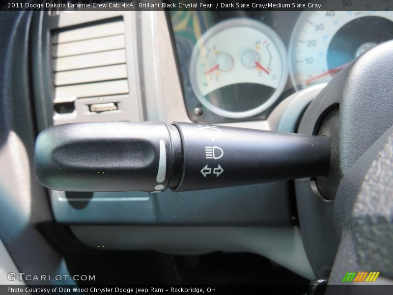 Brilliant Black Crystal Pearl / Dark Slate Gray/Medium Slate Gray 2011 Dodge Dakota Laramie Crew Cab 4x4