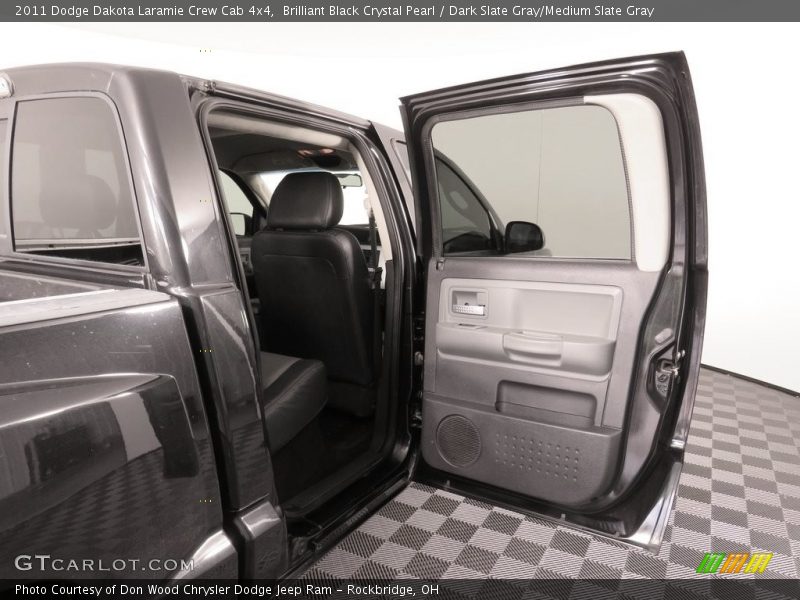 Brilliant Black Crystal Pearl / Dark Slate Gray/Medium Slate Gray 2011 Dodge Dakota Laramie Crew Cab 4x4