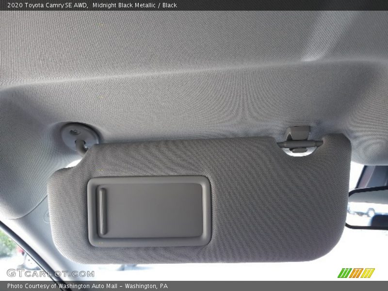 Midnight Black Metallic / Black 2020 Toyota Camry SE AWD
