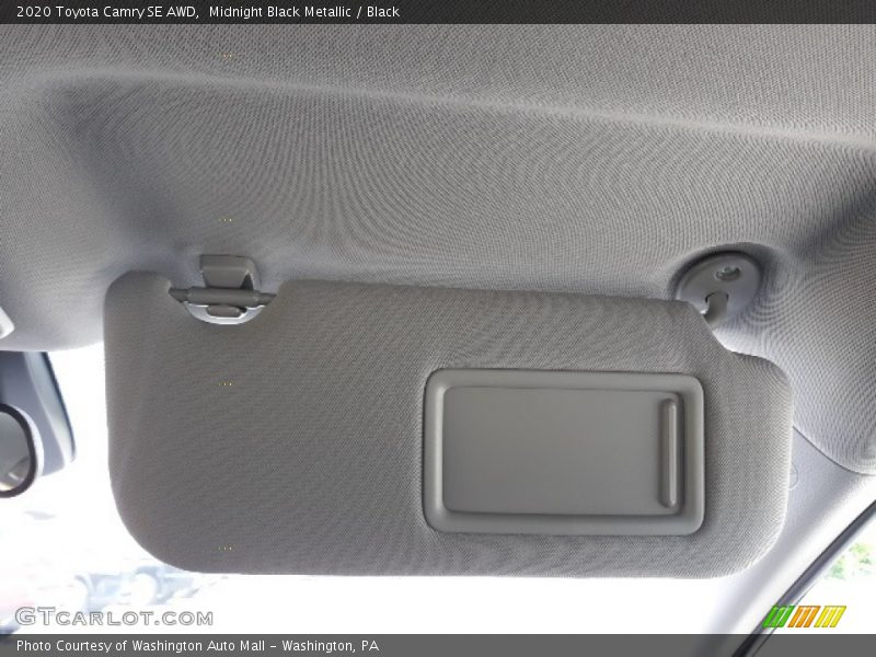 Midnight Black Metallic / Black 2020 Toyota Camry SE AWD