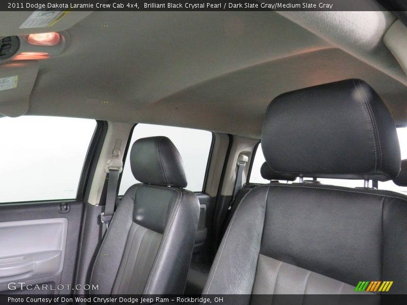 Brilliant Black Crystal Pearl / Dark Slate Gray/Medium Slate Gray 2011 Dodge Dakota Laramie Crew Cab 4x4