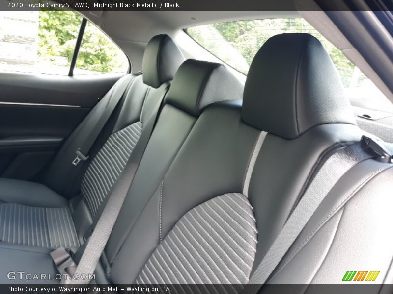 Midnight Black Metallic / Black 2020 Toyota Camry SE AWD