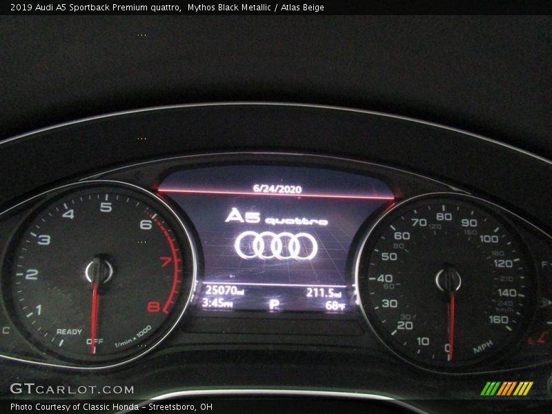  2019 A5 Sportback Premium quattro Premium quattro Gauges
