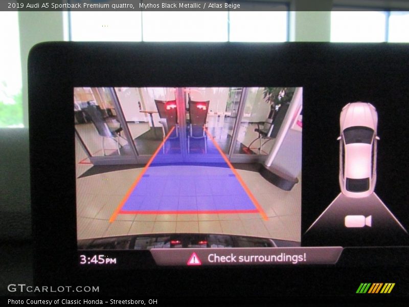 Mythos Black Metallic / Atlas Beige 2019 Audi A5 Sportback Premium quattro