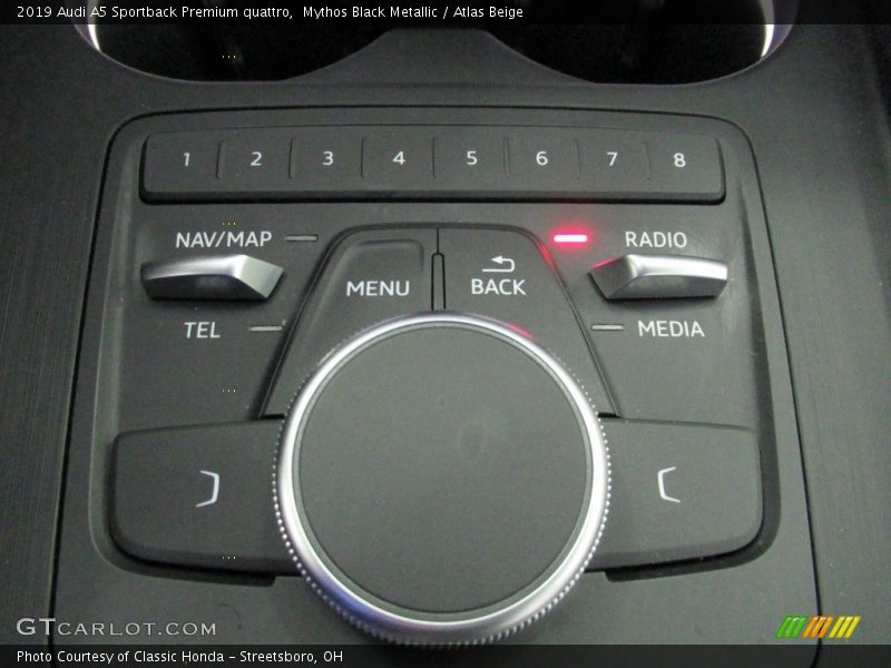 Controls of 2019 A5 Sportback Premium quattro