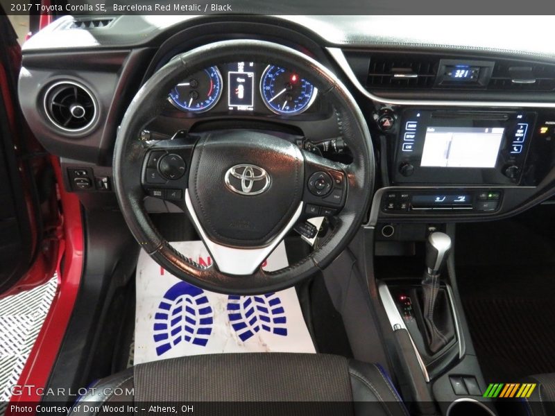 Barcelona Red Metalic / Black 2017 Toyota Corolla SE