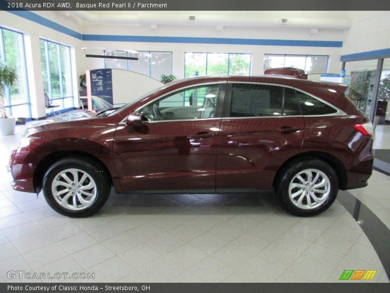 Basque Red Pearl II / Parchment 2018 Acura RDX AWD