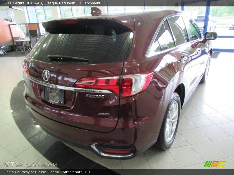 Basque Red Pearl II / Parchment 2018 Acura RDX AWD