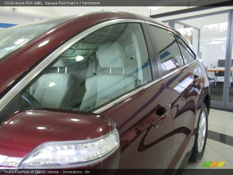 Basque Red Pearl II / Parchment 2018 Acura RDX AWD