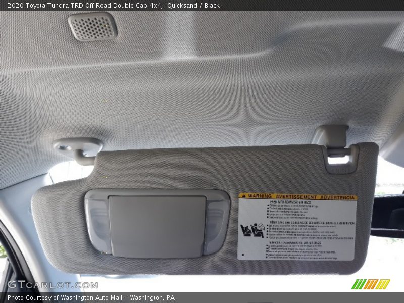 Quicksand / Black 2020 Toyota Tundra TRD Off Road Double Cab 4x4