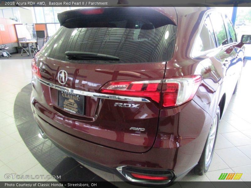 Basque Red Pearl II / Parchment 2018 Acura RDX AWD