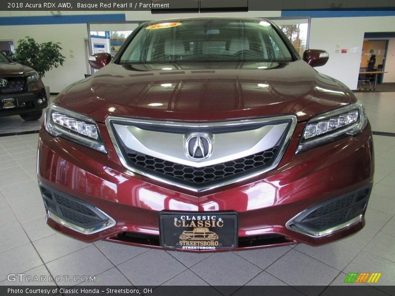 Basque Red Pearl II / Parchment 2018 Acura RDX AWD