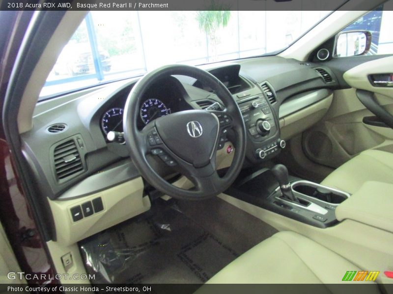 Basque Red Pearl II / Parchment 2018 Acura RDX AWD