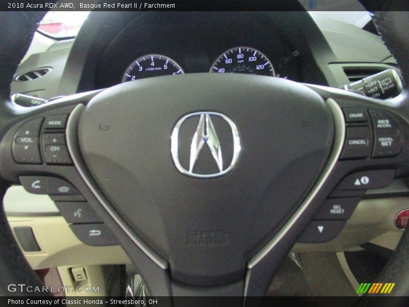 Basque Red Pearl II / Parchment 2018 Acura RDX AWD
