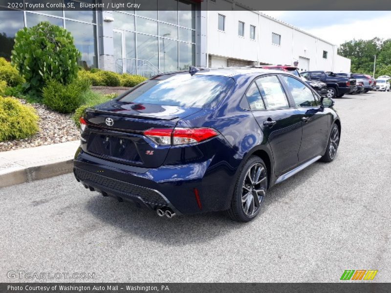 Blueprint / Light Gray 2020 Toyota Corolla SE