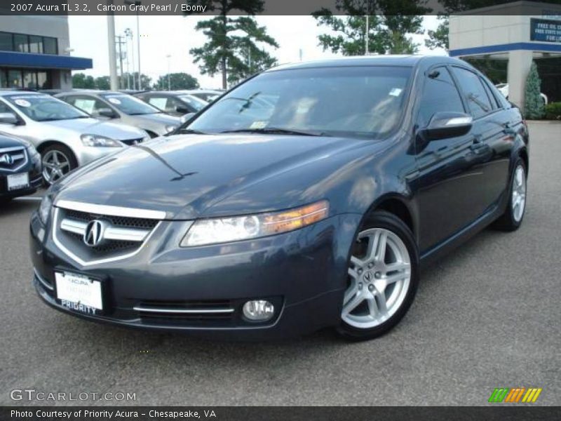 Carbon Gray Pearl / Ebony 2007 Acura TL 3.2