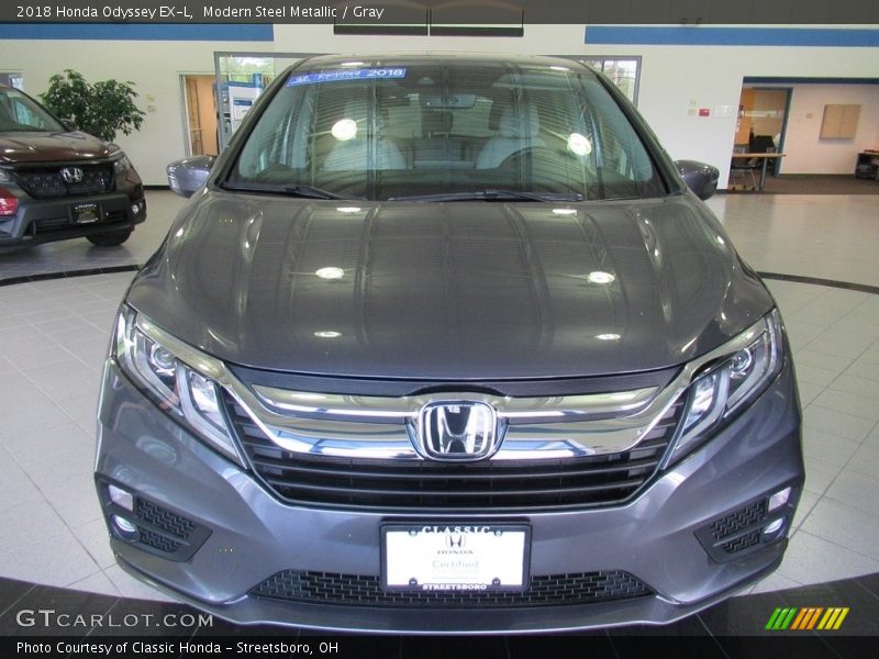 Modern Steel Metallic / Gray 2018 Honda Odyssey EX-L