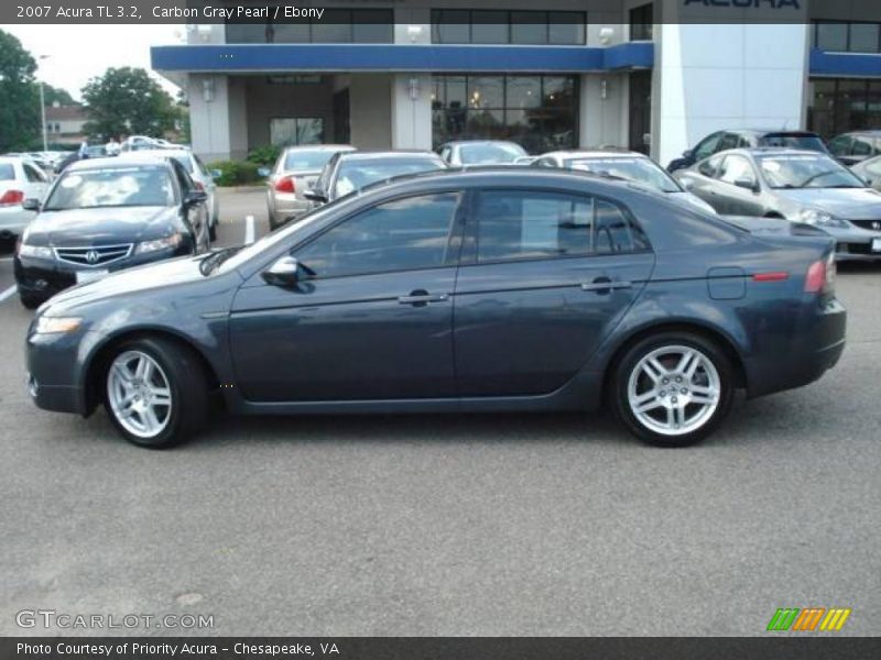Carbon Gray Pearl / Ebony 2007 Acura TL 3.2