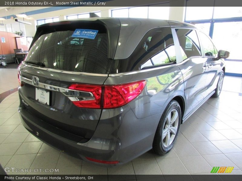 Modern Steel Metallic / Gray 2018 Honda Odyssey EX-L