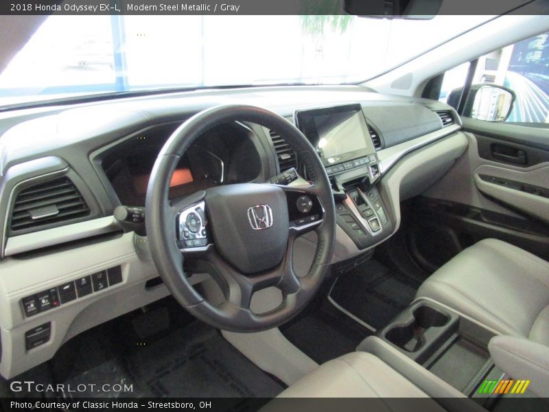 Modern Steel Metallic / Gray 2018 Honda Odyssey EX-L