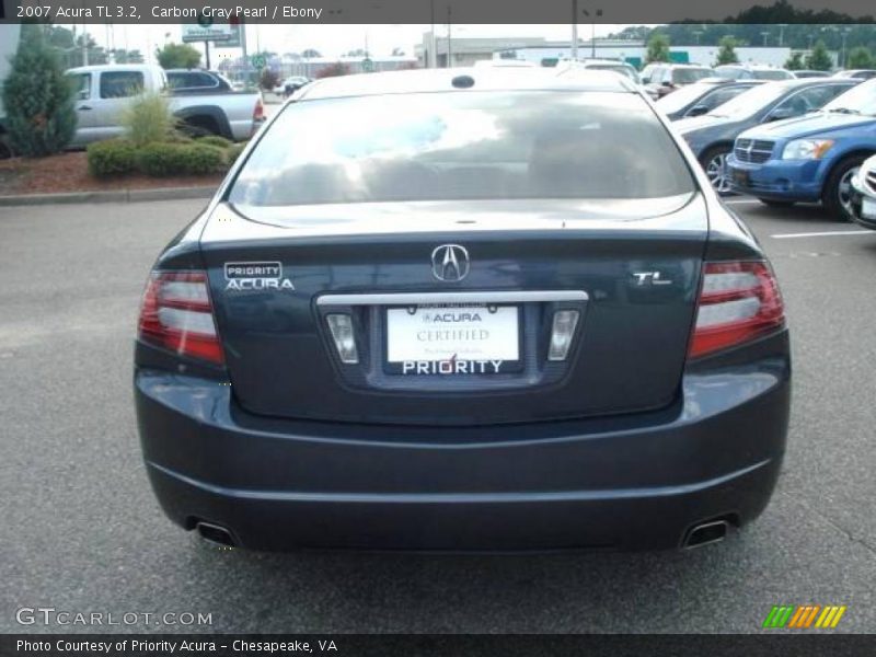 Carbon Gray Pearl / Ebony 2007 Acura TL 3.2