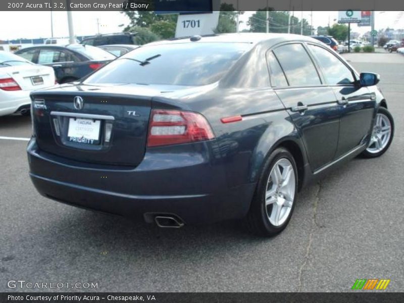 Carbon Gray Pearl / Ebony 2007 Acura TL 3.2