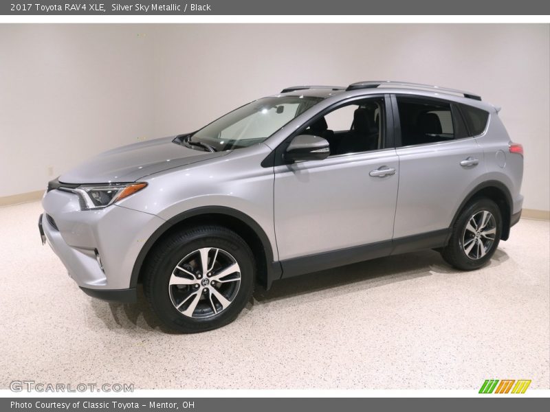 Silver Sky Metallic / Black 2017 Toyota RAV4 XLE