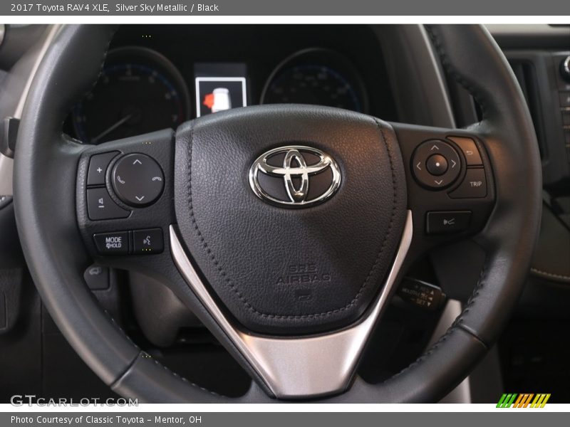 Silver Sky Metallic / Black 2017 Toyota RAV4 XLE