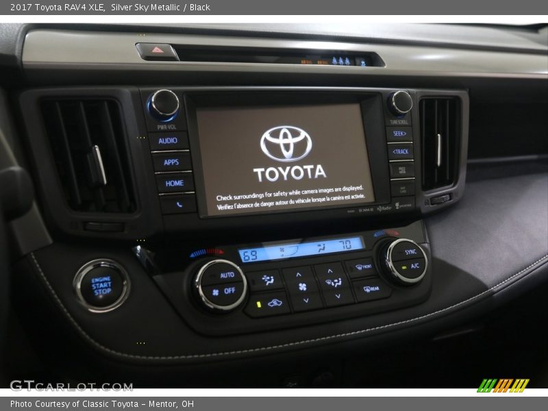 Silver Sky Metallic / Black 2017 Toyota RAV4 XLE