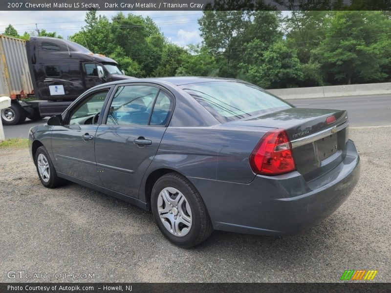 Dark Gray Metallic / Titanium Gray 2007 Chevrolet Malibu LS Sedan