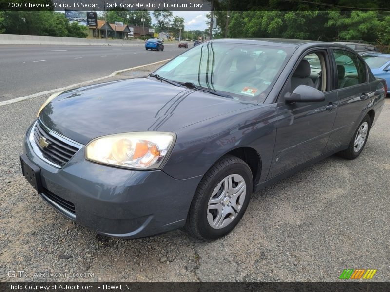 Dark Gray Metallic / Titanium Gray 2007 Chevrolet Malibu LS Sedan
