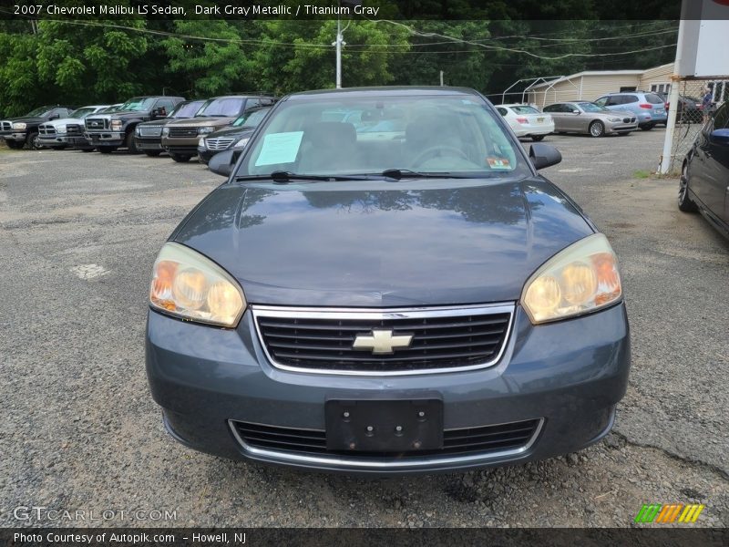 Dark Gray Metallic / Titanium Gray 2007 Chevrolet Malibu LS Sedan