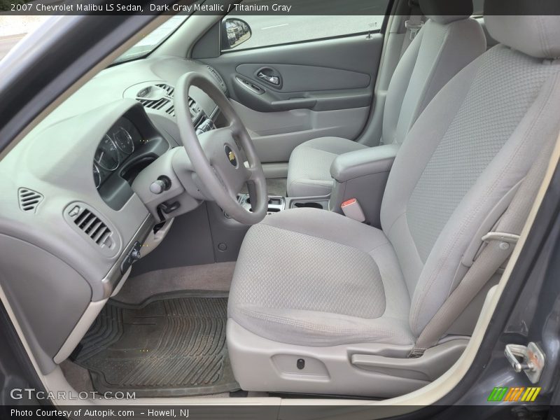 Dark Gray Metallic / Titanium Gray 2007 Chevrolet Malibu LS Sedan