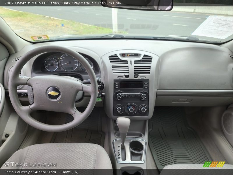 Dark Gray Metallic / Titanium Gray 2007 Chevrolet Malibu LS Sedan