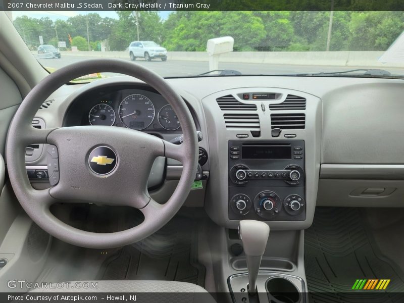 Dark Gray Metallic / Titanium Gray 2007 Chevrolet Malibu LS Sedan