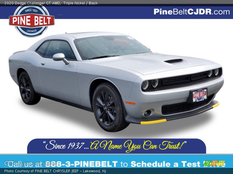 Triple Nickel / Black 2020 Dodge Challenger GT AWD