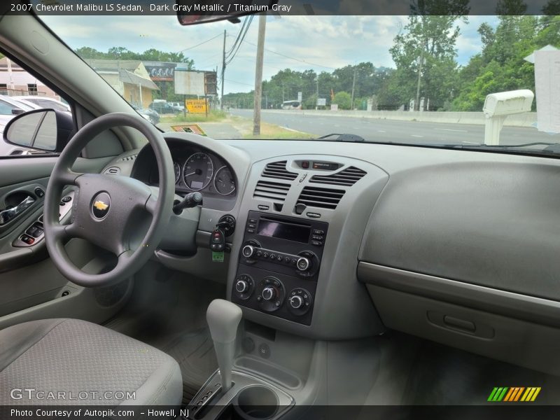 Dark Gray Metallic / Titanium Gray 2007 Chevrolet Malibu LS Sedan