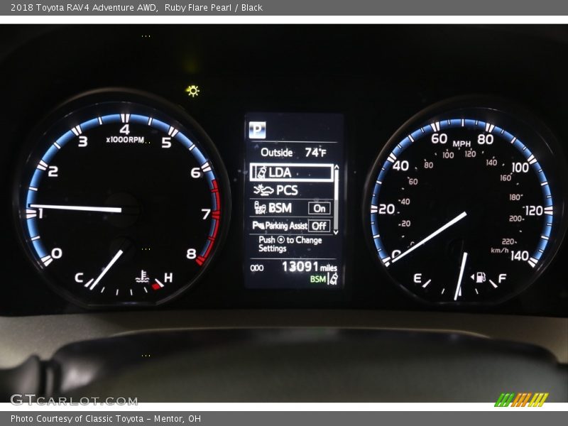 Ruby Flare Pearl / Black 2018 Toyota RAV4 Adventure AWD