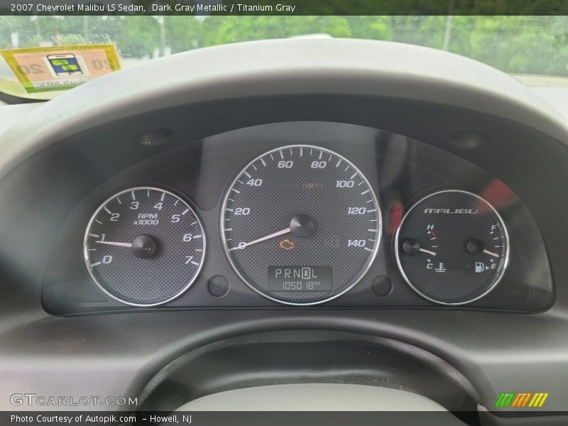 Dark Gray Metallic / Titanium Gray 2007 Chevrolet Malibu LS Sedan