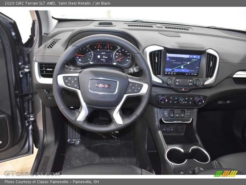 Satin Steel Metallic / Jet Black 2020 GMC Terrain SLT AWD