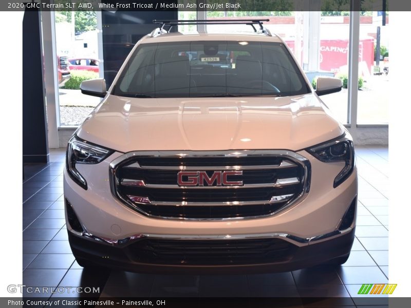 White Frost Tricoat / Medium Ash Gray/Jet Black 2020 GMC Terrain SLT AWD