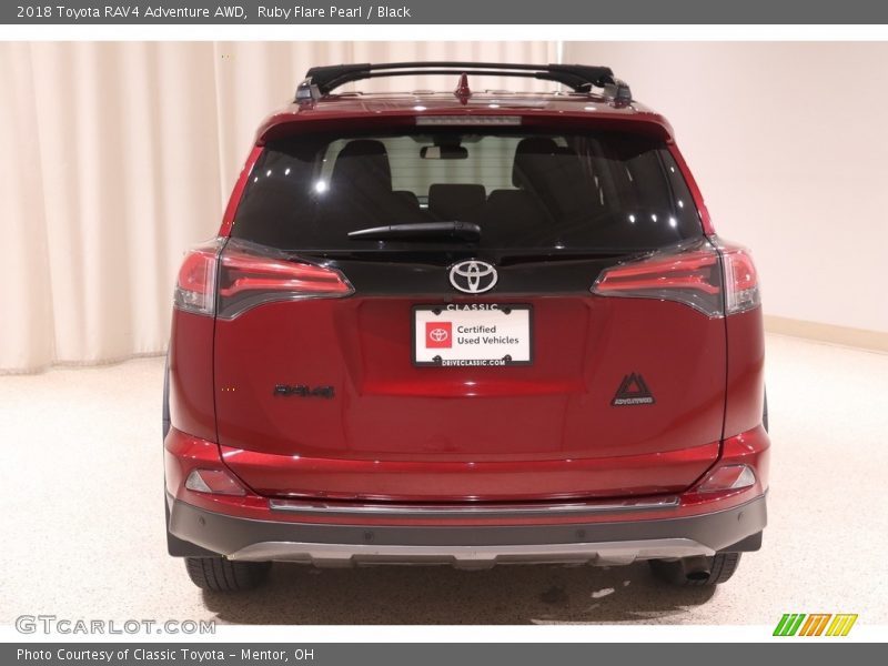 Ruby Flare Pearl / Black 2018 Toyota RAV4 Adventure AWD