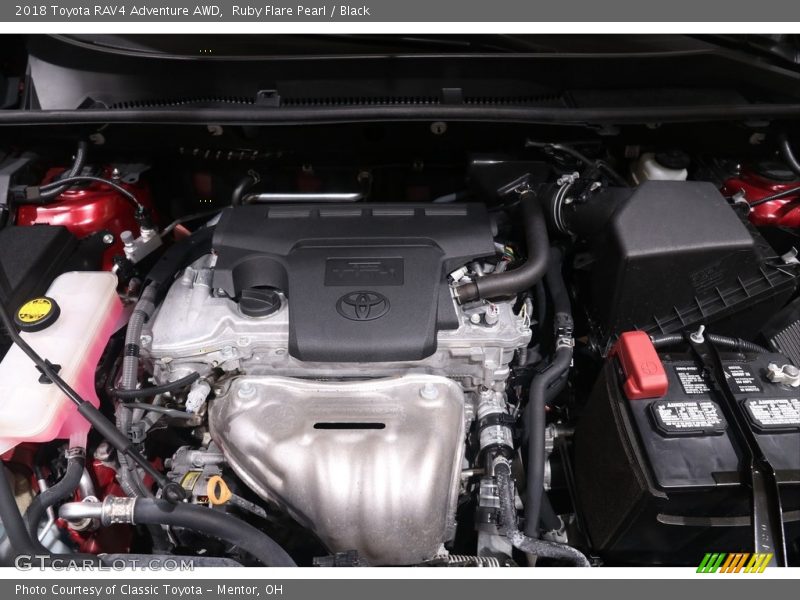 Ruby Flare Pearl / Black 2018 Toyota RAV4 Adventure AWD